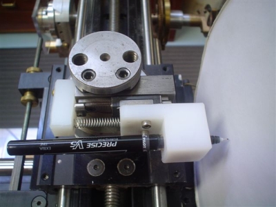 Paper chuck on a Cler Lathe